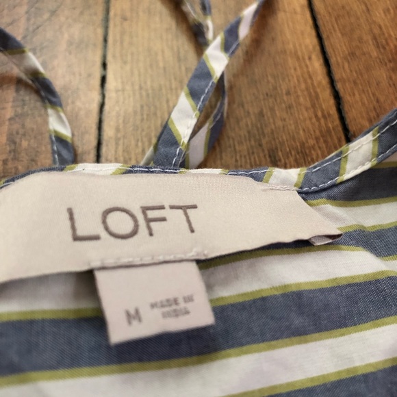 *NEW* LOFT Flutter Sleeve Striped Top - Picture 4 of 4